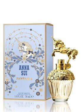Anna Sui Fantasia Edt Fragrance - Gold & Light Blue Packaging